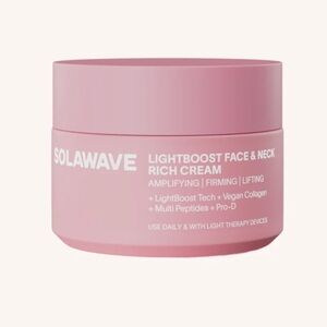 Solawave lightboost face and neck rich cream